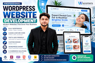 create a responsive wordpress website with elementor