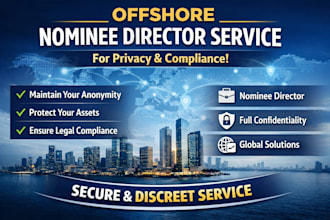 provide offshore nominee director service for privacy and compliance