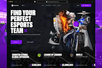 build squarespace gaming team website esports team website