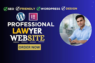 design a modern lawyer and law firm wordpress website