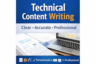 write clear and professional technical content and documentation