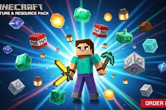 make custom minecraft texture pack and models for you