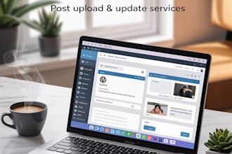 upload or update your post on wordpress