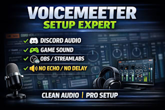 setup voicemeeter banana for discord, game audio, obs and apps