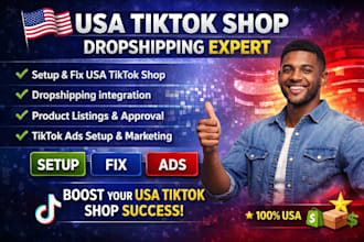 setup fix manage USA tiktok tik tok shop dropshipping integration marketing ads
