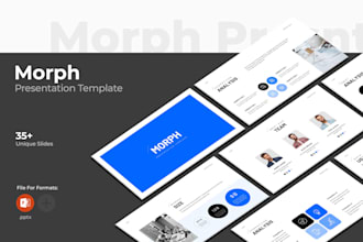 make powerpoint slides in proffessional design especially morph