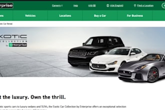 build wix car rental website vehicle rental custom car rental car hire website