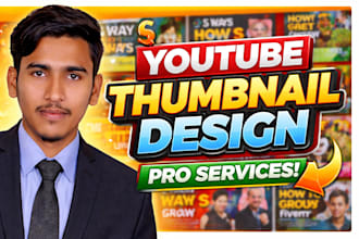 design professional and high CTR eye catching youtube thumbnail