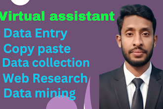 do accurate data entry, copy paste, and web research