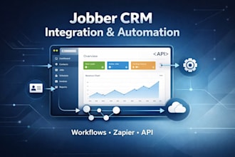 setup jobber CRM integration, automation and custom workflow setup