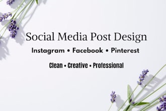 clean and creative social media post design using canva