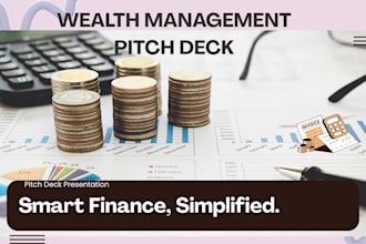 design finance investor deck wealth management pitch deck investor presentation