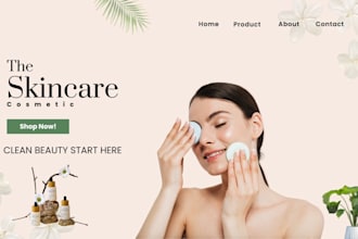 skincare shopify store beauty website cosmetic lipstick skincare shopify store