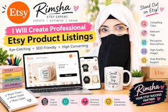 create professional etsy product listings