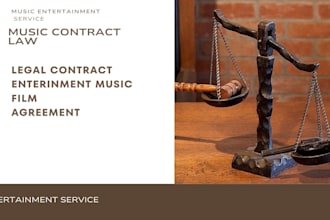 be your entertainment lawyer for film, music, and media contracts review