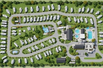 design professional 2d site plans, 3d layouts for rv park, campground and resort