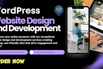 build wordpress website development, design redesign, clone, customize wordpress