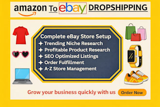 do amazon to ebay dropshipping store products seo listing optimization expert