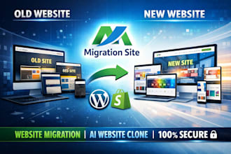 clone ai website or migrate wordpress to shopify siteground website migration