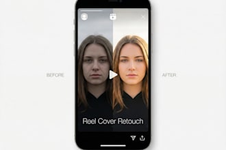 retouch instagram reel cover and highlight photos naturally