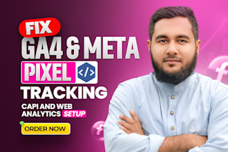 fix ga4, facebook pixel tracking with meta capi and web analytics