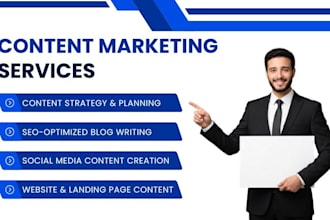deliver high quality SEO content marketing  blog writing services