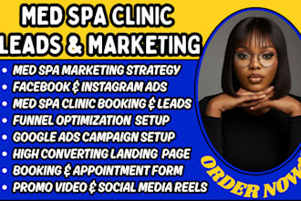 med spa clinic leads med spa marketing aesthetic clinic leads med spa booking