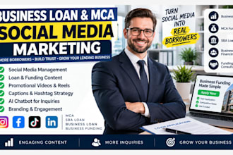 grow your business loan sba and mca social media to attract more borrowers