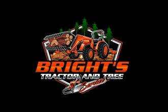 create exclusive and marvelous tree service logo design