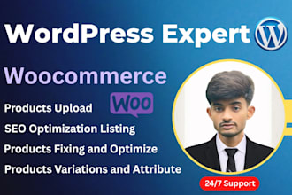 do woocommerce product upload and wordpress data entry