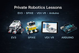provide private robotics lessons in ev3, spike, vex VR