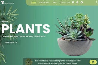 build squarespace indoor plant website plant nursery website landscaping website