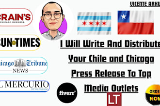 write and distribute your chile and chicago press release to top media outlets
