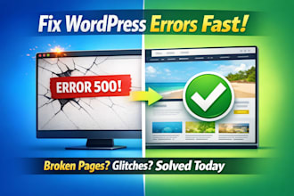 fix website errors, bugs, and technical issues fast