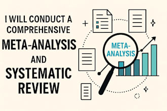 conduct comprehensive meta analysis and systematic review