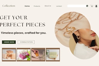 design jewelry shopify store earrings necklace jewelry website wristwatch store