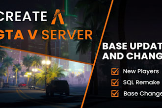 setup your ragemp,altv,fivem roleplay,redm and qbcore server with custom mods