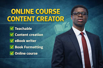 create online course content teachable course kajabi course and thinkific