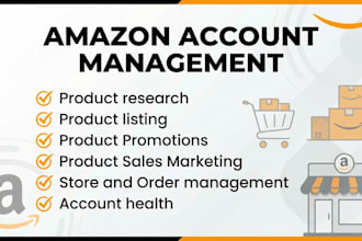 be your amazon account manager for your fba business