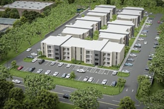 rebuild 3d commercial complex, shop exterior visualization, retail space layout