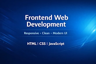 develop a responsive frontend web application