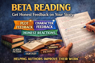 beta read your story and provide honest feedback