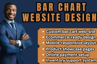 design bar cart website, luxury cart shop modern ecommerce  furniture site
