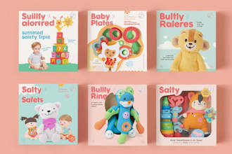design baby children kids baby toys packaging