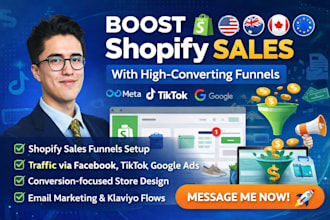 boost shopify sales with expert shopify marketing sales funnel store promotion