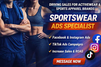 be activewear marketing expert sportwear social media ads expert