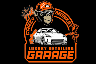 create auto detailing automotive car wash racing and mobile detailing logo