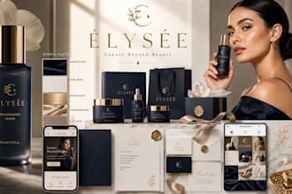 design business logo and brand identity with branding kit