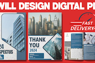 design digital multipage pdf brochure prospectus tri fold bi fold brochure flyer
