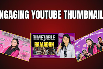 make CTR boosting engaging youtube thumbnails
